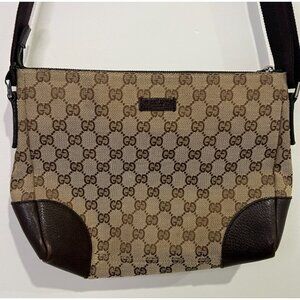 Vintage GUCCI GG Fabric Shoulder Cross Body Bag
